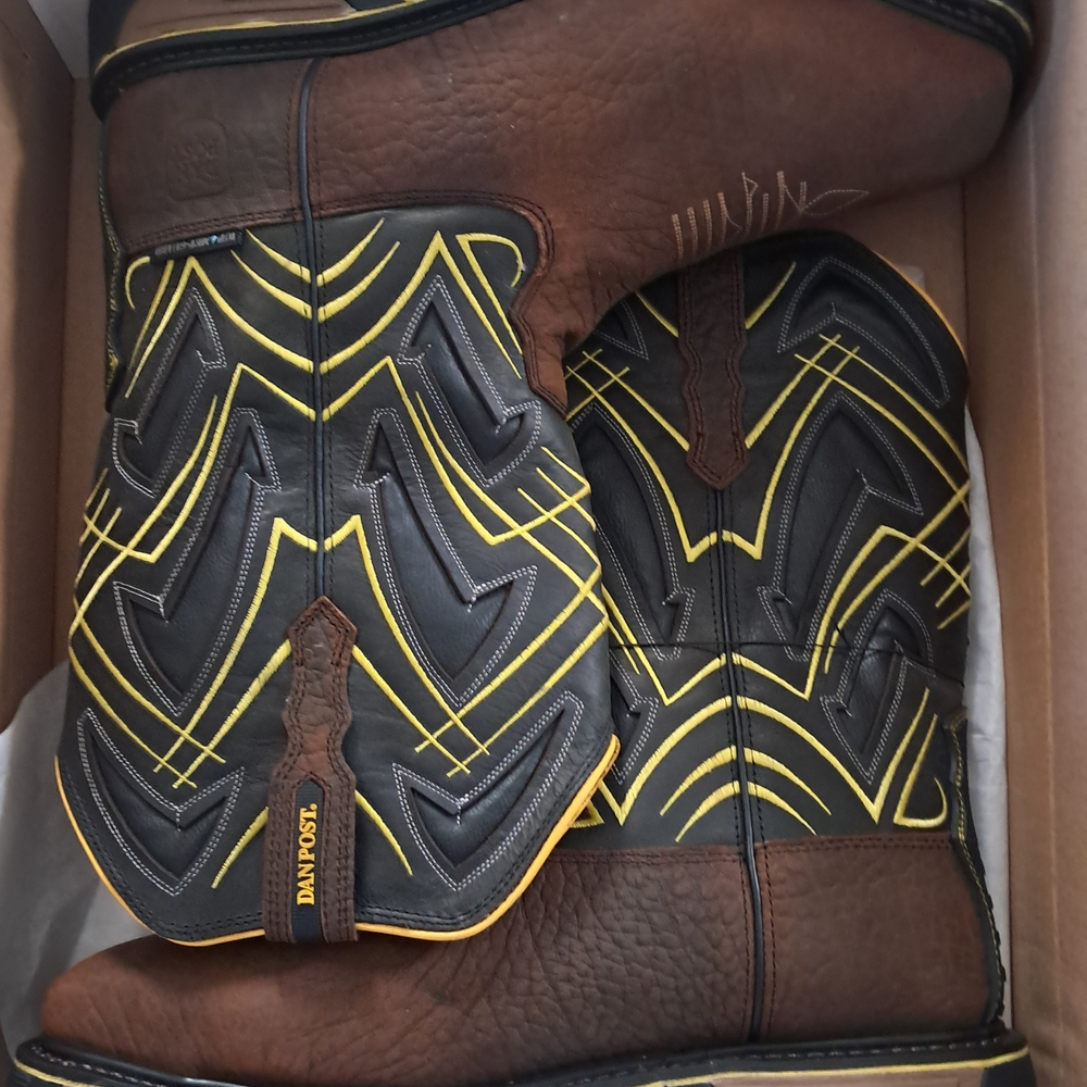 Dan Post Brown and Black Western Boots